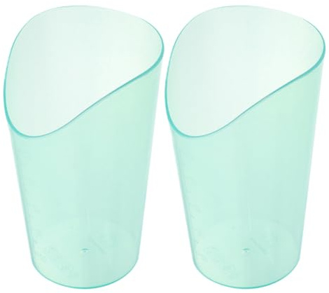 BUTIFULSIC Elderly Drinking Beaker 2pcs 250ml Anti-choke Nursing Cups with Tilted Spout for Bedridden Adults Disability Water Cups Healthcare Drinking Aids