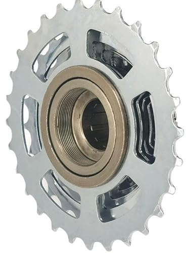 Helilyco Acier 6/7/8 vitesses pour roue libre de vélo, cassette antirouille, pignon de route et VTT, levier de vitesse lisse, argenté 8