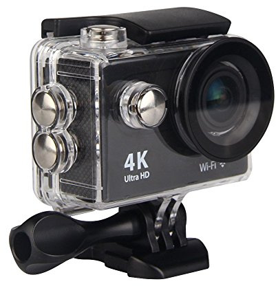 ParaCity HD 4K Action Camera, Full HD Wifi Waterproof Sports Camera DV Video Camcorder with 4K25/ 1080P60/ 720P120fps Video, 12MP Photo and 170 Wide-Angle Lens, includes 18 Mountings Kit