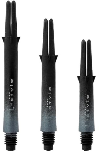 L-style L-Shaft Carbon Two-Tone 190-260 - 330 von Thor-Sports pink - blau - lila - rot - Silber/Made in Japan/zweifarbige Karbon Dart Schäfte