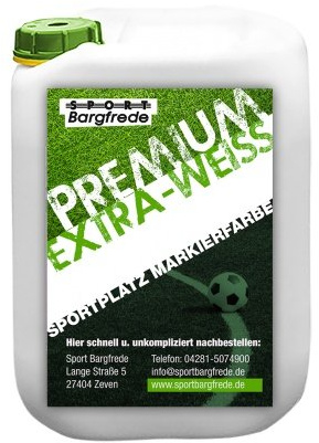 Sport Bargfrede Rasen Markierungsfarbe Premium Extra-Weiß