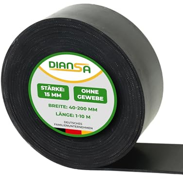 Gummistreifen in der Größe 1200x100x15mm Gummi-Matte Auflage Streifen Unterlage Schürfleiste Abrieb Schneeschild Leiste