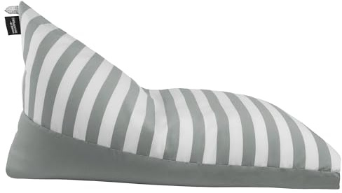 Happers Sitzsack Pyramide XXL aus Toldotex für Outdoor und Indoor Grau