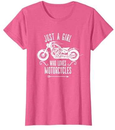 Motorbike Just a Girl who loves Motorcycles for Women T-Shirt