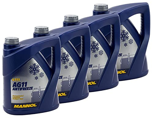 Kühlerfrostschutz Konzentrat MANNOL AG11 Longterm -40°C 4 X 5 Liter blau