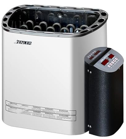 SONLED Calentador de Sauna eléctrico de 4,5 kW, Estufa de Sauna de Vapor seco de 220V con Controlador Interno y Temporizador para el baño del SPA de la habitación de la Sauna del Hotel del hogar