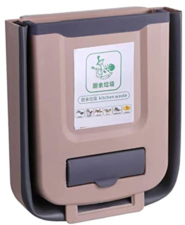Cubo de basura plegable para cocina, acampada, 7 l, cubo de cocina, plegable, cubo de cocina, para cocina, camping, coche, cuarto de baño, oficina