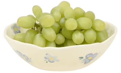 Koythin Salad Bowls, Cute Blue Flower Ceramic Bowls, Cream Yellow Serving Bowl for Pasta, Cereal, Fruit, Soup, Rice, Dishwasher and Microwave Safe (Blue Flower Set of 1), KH0169BF | Large Capacity Bowl For Pasta Fruit Candy; Microwave & Dishwasher Safe Kitchen Tableware