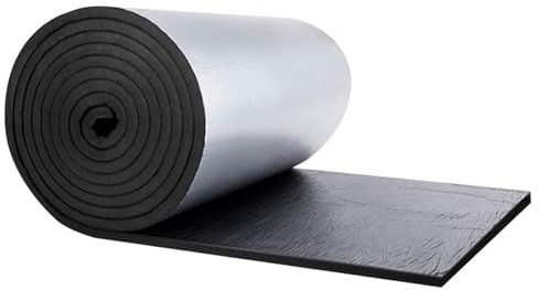 Isolierung Hinter Heizkörper 5mm Dicke Dampfsperre Aluminium Selbstklebend Isolierfolie Dämmfolie Feuerfest Isolierung Gegen Kalte Folie, für Fußböden, Dächer, Garagentore und Wohnwagen ( Size : 1mx4m