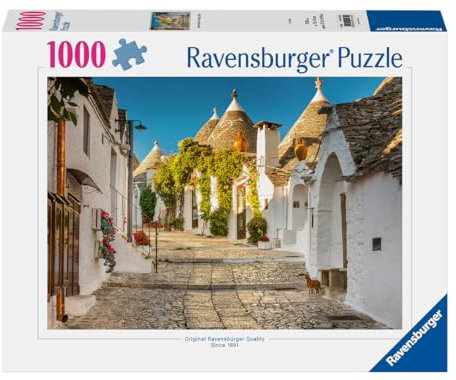 Ravensburger - Puzzle 1000 Pezzi Alberobello​ | Puzzle 1000 Pezzi Paesaggi Con Una Misura Di 70x50 Cm | Regalo Per Adulti E Bambini Da 14 Anni E Più