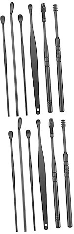 Healvian 4sätze Edelstahl Ohrreiniger Teiliges Spiral-ohrschmalz Entferner Kit Mit Tragbarer Tasche Für Zuhause Reisen Büro Effektives Werkzeug Zur Reinigung Von Ohrenschmalz Für Ganze