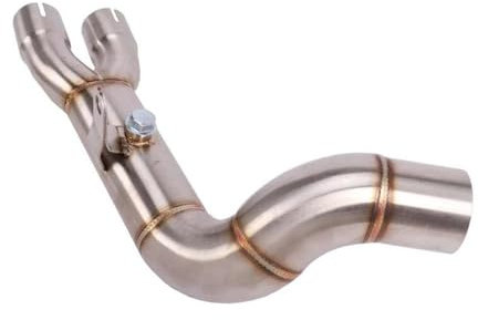 TUHBCX Motorräder Auspuffanlage Motorradauspuff Edelstahl Mid Link Pipe Slip On Für Cb1000R 2009-2018 Connect Muffler Espaces Moto Schalldämpfer