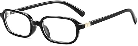 FEISEDY Vintage Blaulichtbrille Damen Herren Rechteckige Tagesbrille B0255