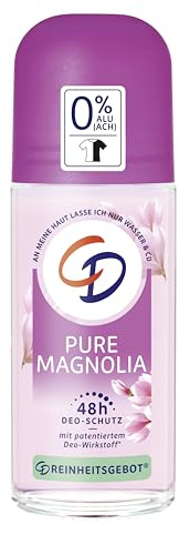 CD | Deo Roll-on Magnolie | Deodorant ohne Aluminiumsalze | Langanhaltender Schutz für 48 h | Veganes Hautpflegeprodukt | Für empfindliche Haut geeignet | 50ml