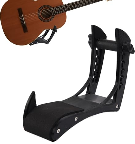 Jlobnyiun Gitarrenständer | verstellbare Beinhalterung für klassische Gitarre | tragbare Fußstütze rutschfest für klassische Gitarre und Bass oder Studio