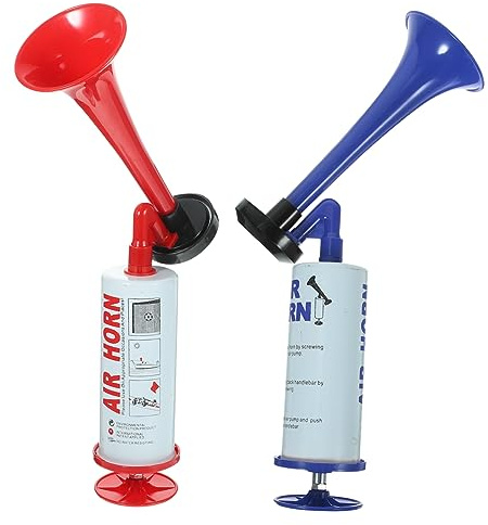 UPKOCH 2piezas De Mano Bocina De Aire Para Animar Accesorio De Vuvuzela Para Fiestas De Fútbol