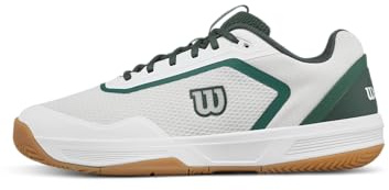 WILSON CourtGlide Men's Tennis Shoe - White/Sycamore/Gum, Size 9.5 US