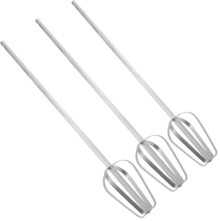 Fouet de Rechange pour Batteur à Main 3pcs en Acier Inoxydable | Mélangeur Électrique, pour Batteur à Œufs, Usage la Cuisine Commerciale, Lot Argenté de 3 Pièces