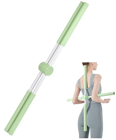 Bâton de Yoga pour Correction de Posture – Correcteur de Bosse, Bâton de Yoga Croisé pour le Dos et le Cou, Idéal pour l’Entraînement Complet du Corps, les Étirements et la Forme Physique, pour Maison