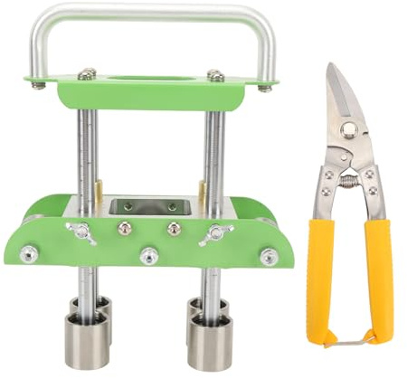 Kantenroller, 0 bis 90 Grad Winkel, Blechkantenroller mit Schere zum Biegen von Metalldachmaterialien (Green)