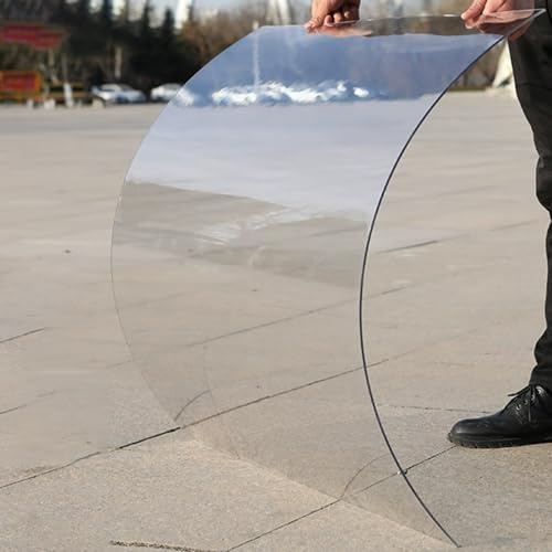 Policarbonato Placas Transparente Tejados, 1.2mm Hojas de Techos Lámina Metacrilato, Planchas de Cubiertas Plástico Paneles Acrílica para Invernadero Cocheras Jardín Marquesinas(20x60cmx1.2mm)