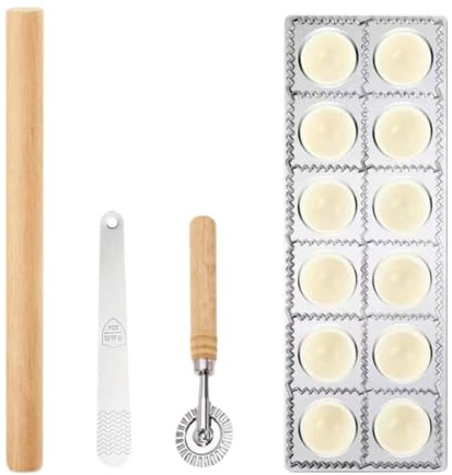 Ronyme Ensemble de 5 Emporte-pièces pour Raviolis – Outil à Pâtes pour Les Dîners et