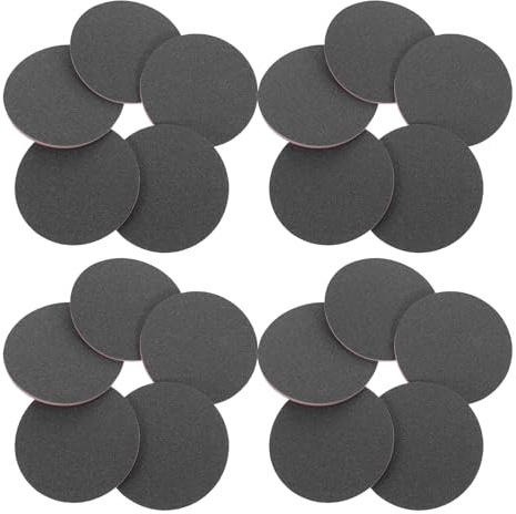 Yardenfun Tamponi Abrasivi in Spugna Rotondi 5 Pollici 125 MM Grana Fine P180 – Set da 20 Pezzi per Levigatura Manuale Legno Carrozzeria Auto e Restauro Mobili Base Adesiva per Cambio