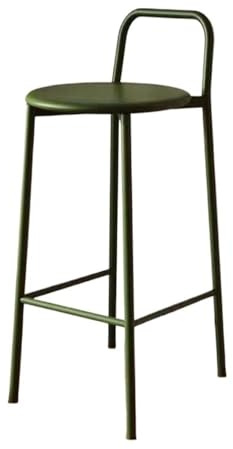 Bekväm Färgglad 60 cm utomhusbarstol inomhus järn med ryggstöd barnstol(Green)