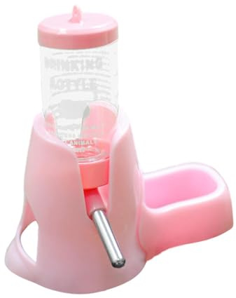 Hamster Water Bottle Dispenser | Leak-Proof Ball Bearing Automatic | Drinking Water Feeder | Vertical Small Pet Toilet Bottle 80ml For Hamsters & Small Rodents (Color Variation Possible)