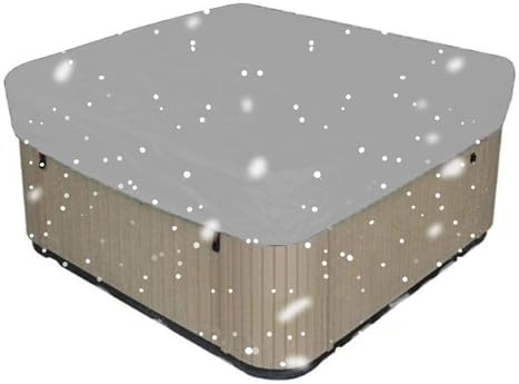 Vattentätt badtunna, Ox spa-filt med Dstring, dammtätt poolskydd för utomhusjacuzzi, passar 450 x 220 x 20 cm badtunnor