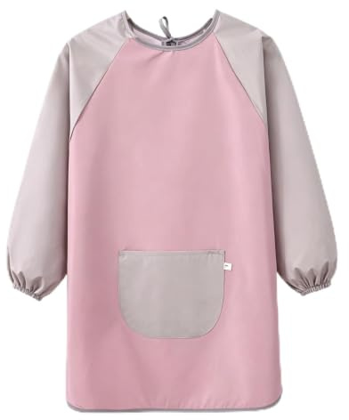 Malkittel Schule 1. Klasse,Malkittel Kinder 4-6-7-8-10-12 Jahre,Malschürze | Grundschule Kind Enfant Mal Kunst Wasserdicht Taschen Langarm Mallappen Malerkittel,für Mädchen Junge Peinture Tusch Malschut