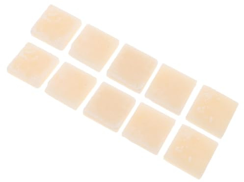 Hemobllo 10pcs Fire Starter Blocks, Fireplace Starter Cubes, White Wax Reusable Stable Burn Waterproof for Firewood, Outdoor Enthusiasts for Cooking and Fireplace