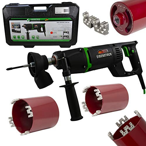 Eibenstock Trockenbohrmaschine EHD1500 inklusive Staubabsaugung & Diamant Dosensenker Titan W