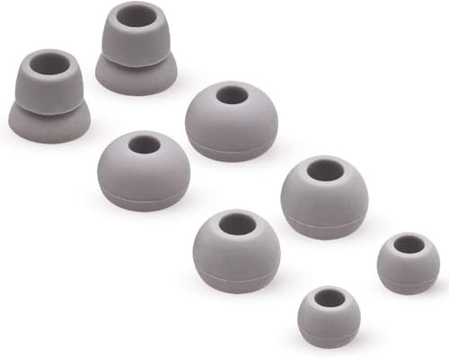 MMOBIEL Silikon Ohrstöpsel Ear Tips kompatibel mit Powerbeats 2/3 Monsterbeats Wireless Beats by DRE 4 Paar (Grau)