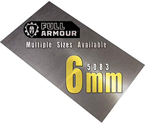 Placa de aluminio de 6mm (5083), 300mm x 150mm (30cm x 15cm)