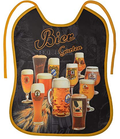 Tini - Shirts Grosses Lätzchen für Erwachsene - Bier Motiv-Latz : Bier Garten - cooler Sprüche/Motiv Latz für Senioren mit Humor Gr: OneSize