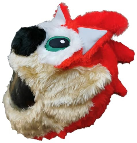 FunnyRiders Motorradhelm Überzug Plüsch Helmüberzug Motorrad - Lustig Motorrad Helm Überzug - Helmüberzug Motorradhelm - Hochwertiger Stoff-Cover Helm Deko