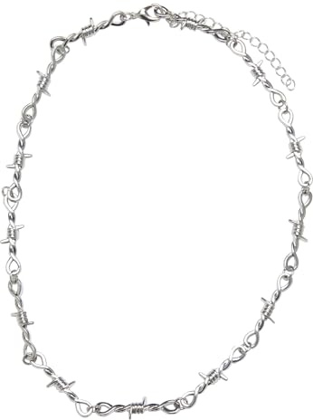 Urban Classics Collier Barbelés Unisexe Collier couleur argent Alliage Zinc