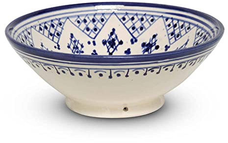 Plat marocain Zerbia Mya Bleu Ø 25 x 10cm