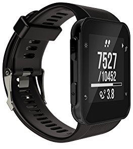 INF Garmin Quickfit Armband passend für Forerunner 30/35/Approach S10 SilikonSchwarz