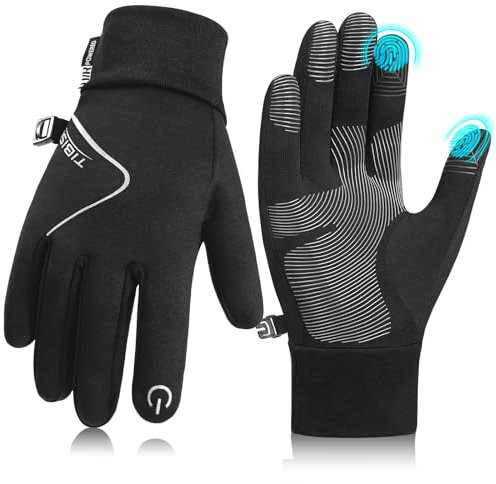 Ruixue Handschuhe Kinder Winter Warme Winterhandschuhe - Kids Anti-Rutsch Winddicht Laufhandschuhe Fahrradhandschuhe Fleece Wasserabweisend, Radhandschuhe Outdoor Sport für 4-12(XL)