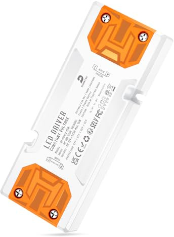 LED Trafo 230V auf DC 12V 0-15W 1.25A Ultradünner Konstantspannung | LED Treiber Netzteil 12V Gleichstrom Flach, Transformator 220 Volt auf 12 Volt Power Supply für Lampen Streifen