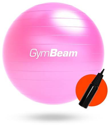 GymBeam Gymnastikball 65 cm - Inkl. Pumpe, verbessert Stabilität und Körperkontrolle, lindert Rückenschmerzen, geeignet für Kräftigungsübungen und Prävention von Rückenschmerzen