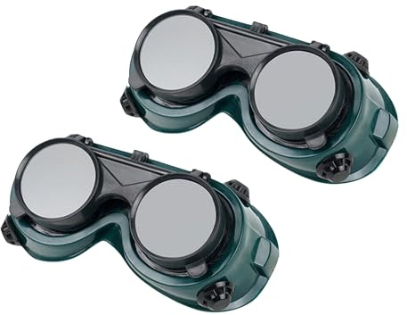 UCCKEYI 2PCS Flip Up Oxy Cutting Welding Safety Glasses Solder Welder Goggles Eye Protection