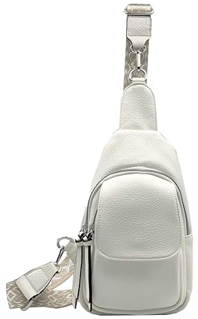 stylx Sling Bag Damen Klein Brusttasche PU Leder Schultertaschen Handy Umhängetasche Crossbag Umhängen für Outdoorsport, Wandern, Radfahren, Reisen