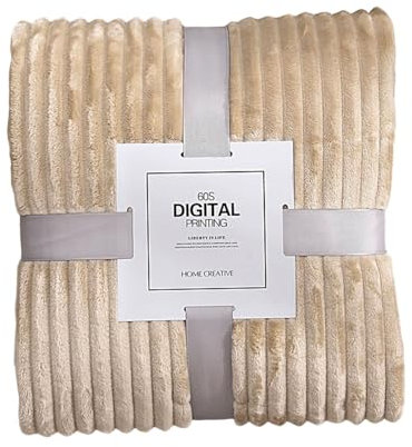 Weiche Flanell-Decken, Winter, warme Decken für Betten, einfarbig, gestreift, Nerz, Überwurf, Sofabezug, Tagesdecke