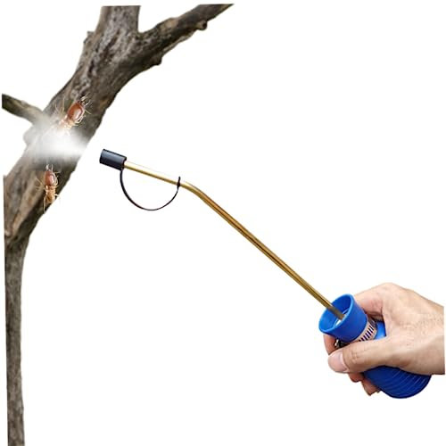 Jorzer Pulvérisateur de guêpes anti-fourmis - Pulvérisateur portatif pour terre de diatomées - Spray anti-fourmis avec long tube en cuivre pour insectes