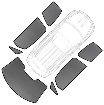 FACSER Auto-Sonnenschutz Für Nissan Für Patrol Y62 Für Nismo 2015-2024 Seite Sonnenschirm Magnetische Sonnenschutz Sonnenschutz Sonnenschirm Kinder Vorhänge Sonnenschutz Vorhang(7pcs)