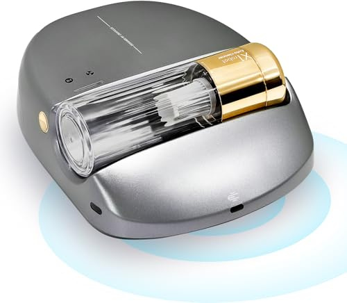CREATULIZE Advanced Automatic Bed Vacuum Cleaner - Cordless, Rechargeable UV-C Light Sanitizer 14KPa Power Suction Eliminates Dust Mites, Allergens, with HEPA Filtration