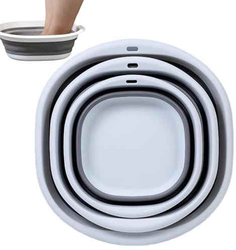 Kit de lavage Collabsible - Bol portable - Baignoire pliable pour laver la vaisselle, le camping, la randonnée, 3 tailles différentes - Économie d'espace